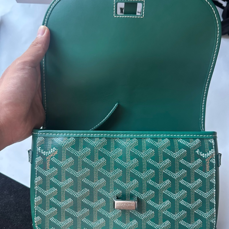 Goyard Belvédère PM新款卡其綠 Y型圖案 #99新閒置 #全網唯一 🔥-14