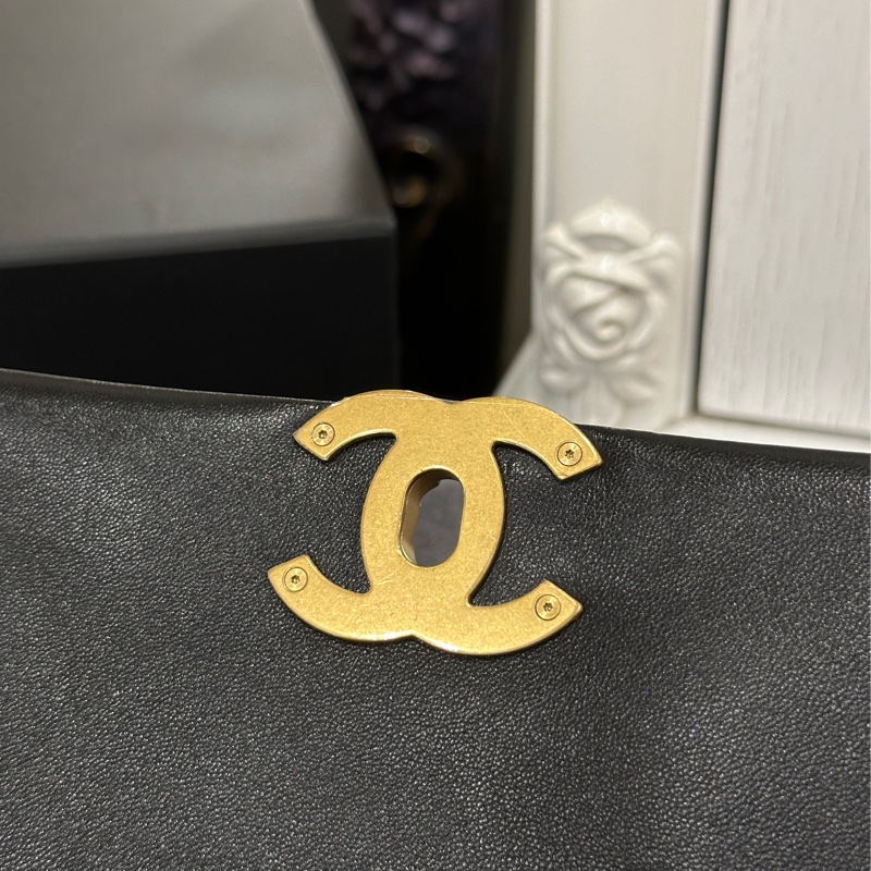 Chanel 19bag黑金鏈條斜挎包 #99新🈶購證 #櫃上在售23萬-27