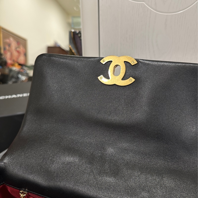 Chanel 19bag黑金鏈條斜挎包 #99新🈶購證 #櫃上在售23萬-28