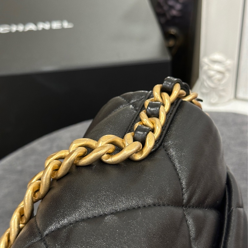 Chanel 19bag黑金鏈條斜挎包 #99新🈶購證 #櫃上在售23萬-37