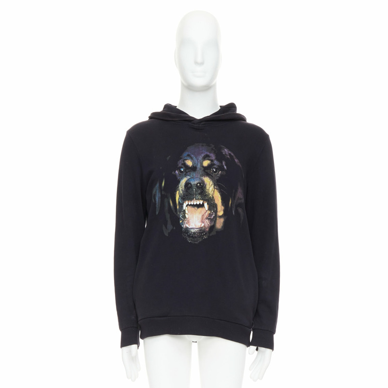 GIVENCHY Riccardo Tisci 2012 Rottweiler cotton hoodie sweatshirt XS-8