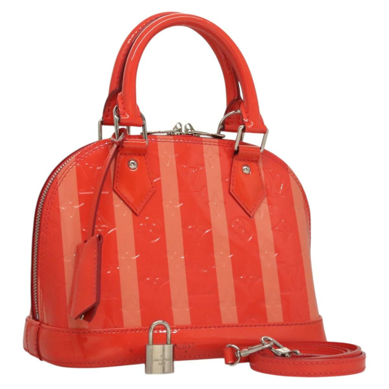 【日本直送】路易威登 Vernis Rayure Alma BB 手袋 2way Rose rich LV 正品 117988-0