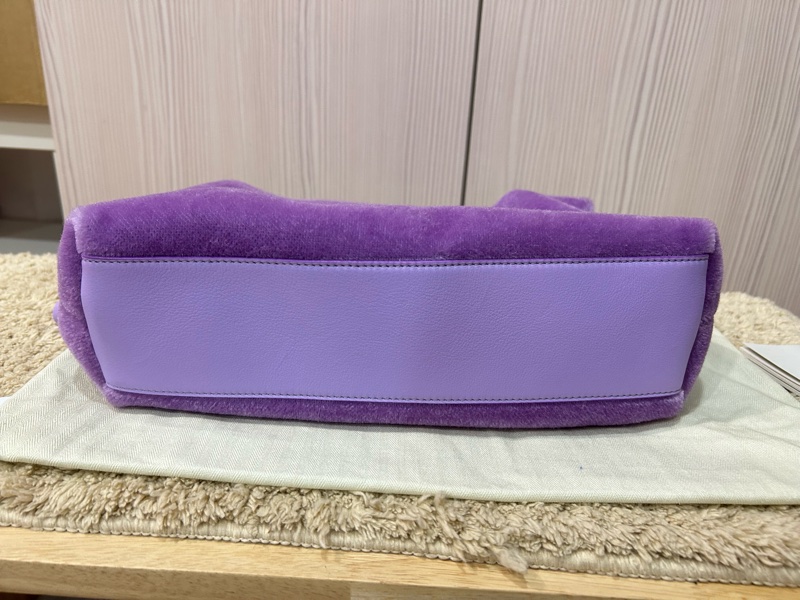Loewe Flamenco Clutch 馬海毛牛皮手袋 斜背包 手拿包 薰衣草紫 Flamenco Clutch in Mohair and Calfskin-3
