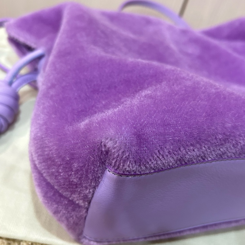 Loewe Flamenco Clutch 馬海毛牛皮手袋 斜背包 手拿包 薰衣草紫 Flamenco Clutch in Mohair and Calfskin-5
