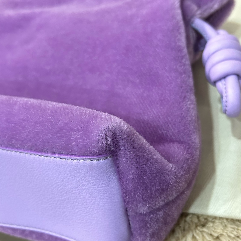 Loewe Flamenco Clutch 馬海毛牛皮手袋 斜背包 手拿包 薰衣草紫 Flamenco Clutch in Mohair and Calfskin-6