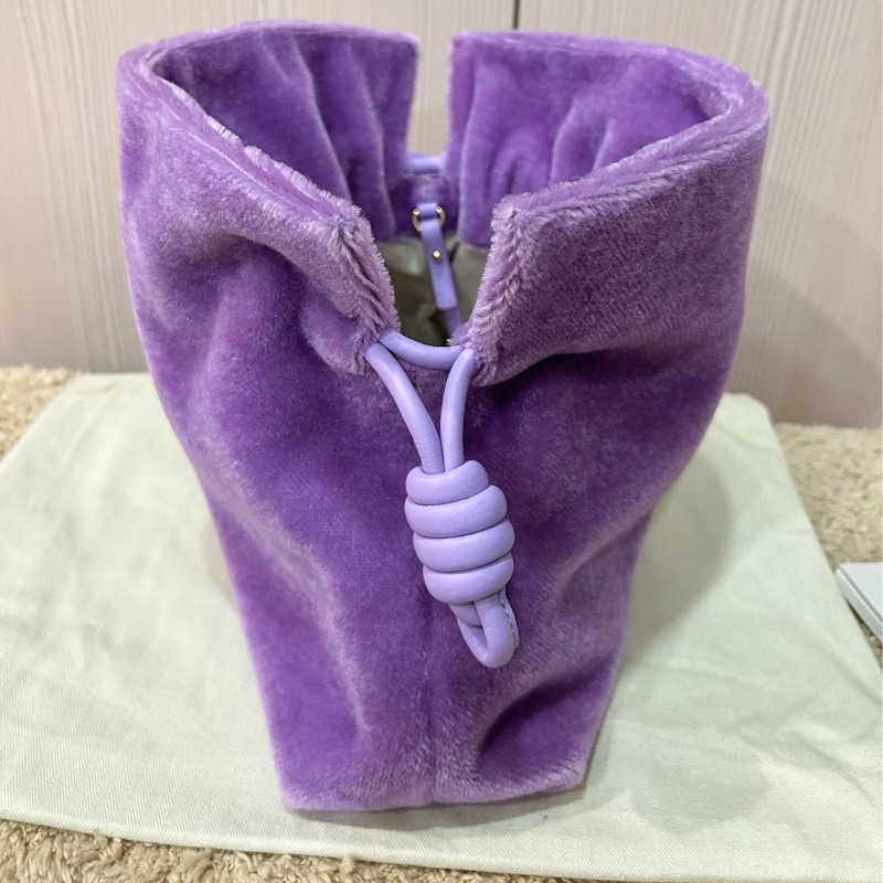 Loewe Flamenco Clutch 馬海毛牛皮手袋 斜背包 手拿包 薰衣草紫 Flamenco Clutch in Mohair and Calfskin-9