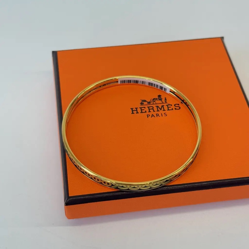 Hermes 黑金豬鼻子手鍊-6