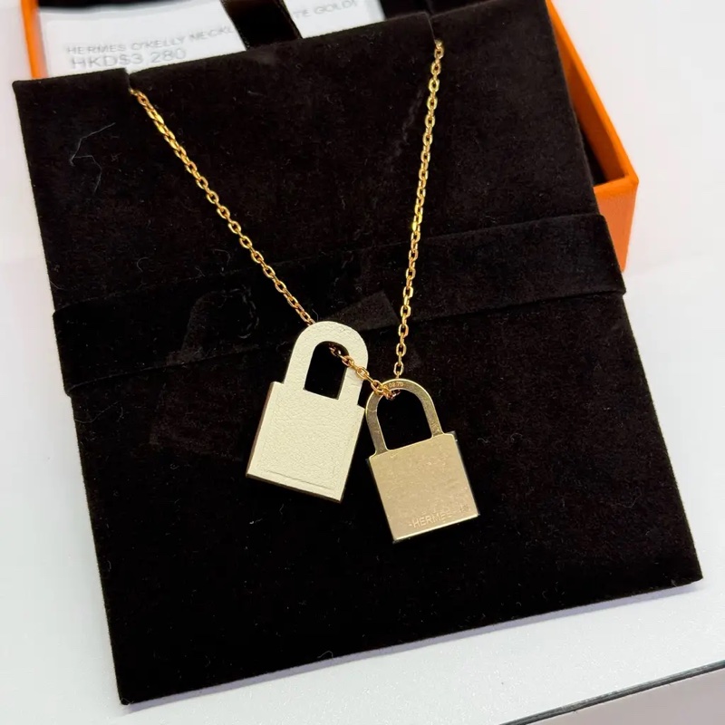 Hermes 白色Kelly項鍊-5