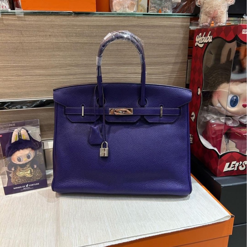 Hermes birkin 35,STAMP 口N,iris-0