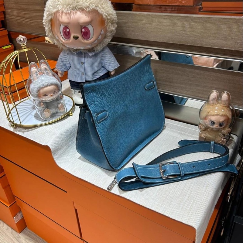 Hermes JYPSIERE 28,牛仔藍,STAMP R-3
