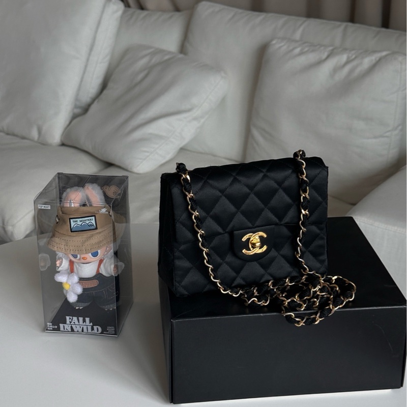 Chanel緞面方胖子🖤-8