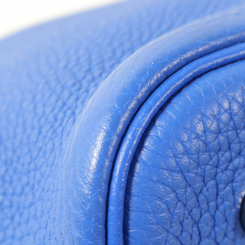 HERMES Clemence皮革Picotin MM銀扣手挽袋-8