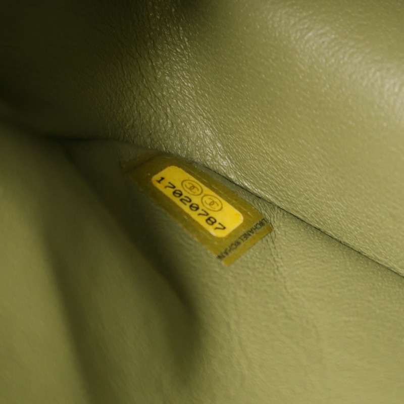 CHANEL 漆皮皮革Large Classic銀扣鏈帶肩背袋-11