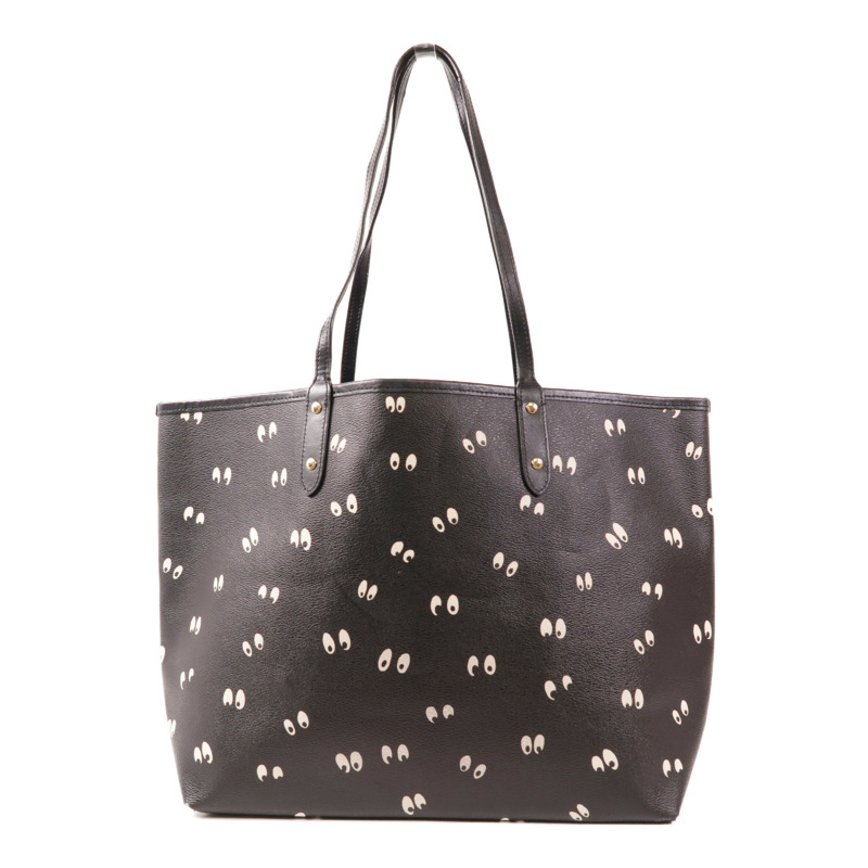 COACH 塗層帆布Shoulder Bag金扣肩背袋-1