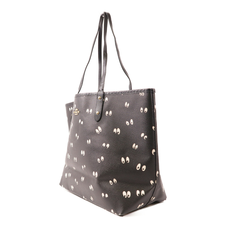 COACH 塗層帆布Shoulder Bag金扣肩背袋-2