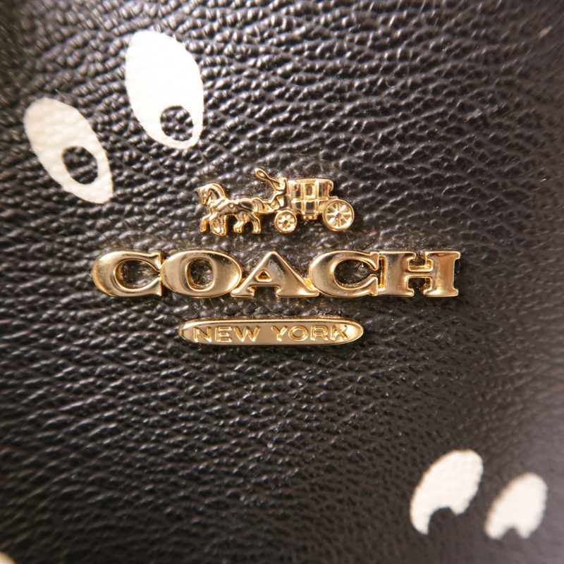 COACH 塗層帆布Shoulder Bag金扣肩背袋-10