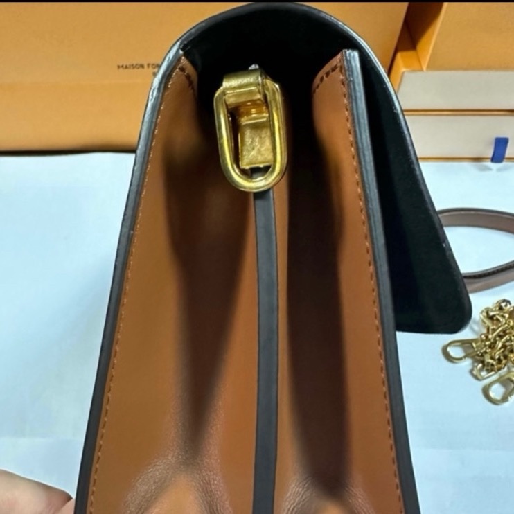 大降價LV Dauphine M45958 Dauphine MM達芙妮 中號25*17*10.5 cm 金鍊、背帶-14