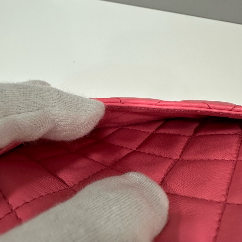 Chanel As1786 桃粉色羊皮金球方胖子 mini coco 17-16