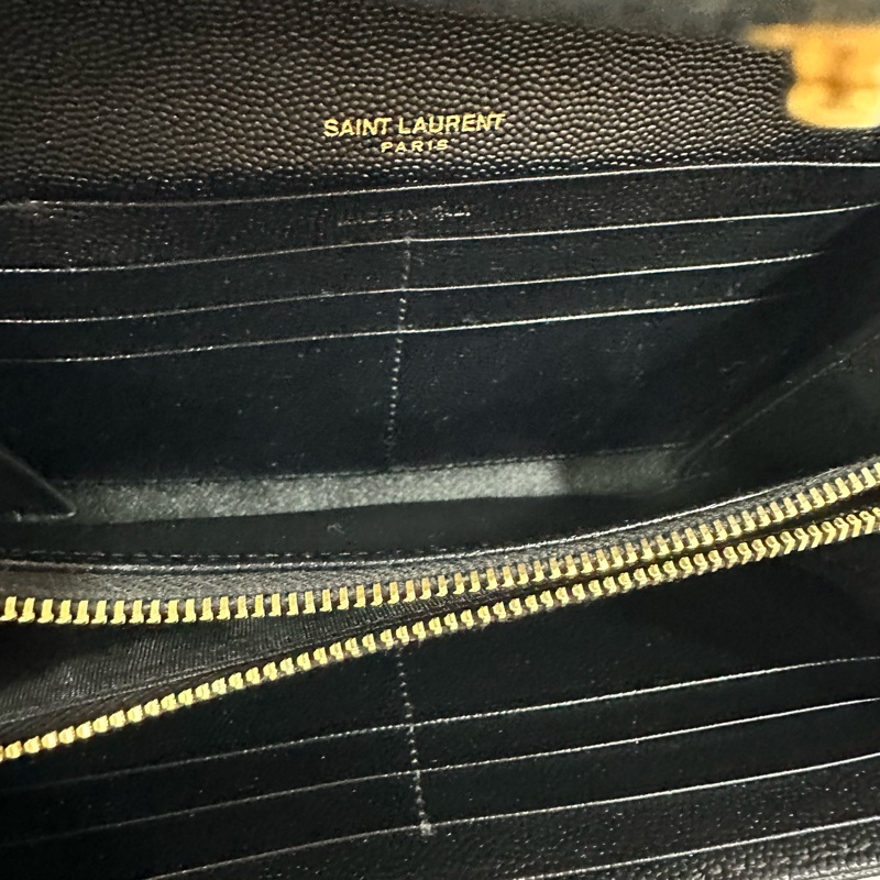 ysl 372264 魚子醬金釦長夾-18