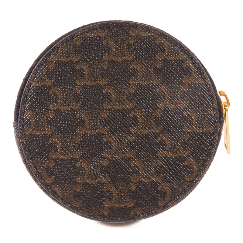 CELINE 塗層帆布Coin Case金扣零錢包-1