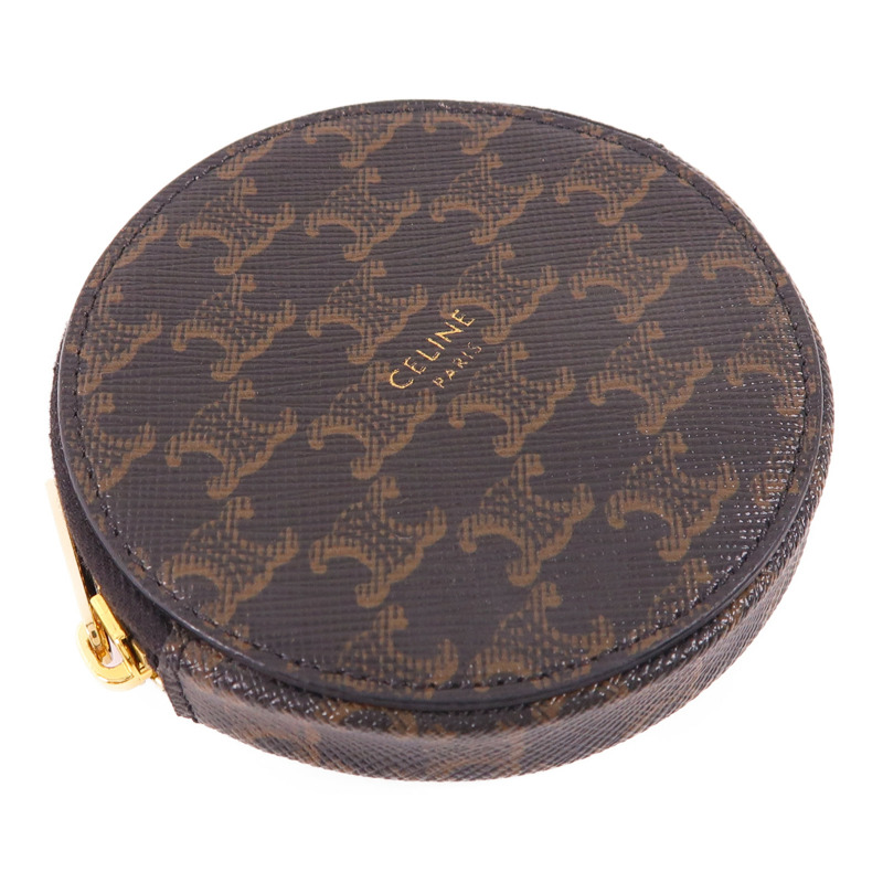 CELINE 塗層帆布Coin Case金扣零錢包-2