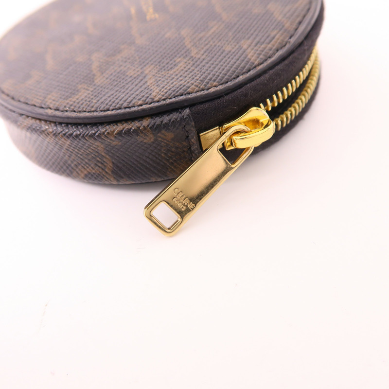 CELINE 塗層帆布Coin Case金扣零錢包-7