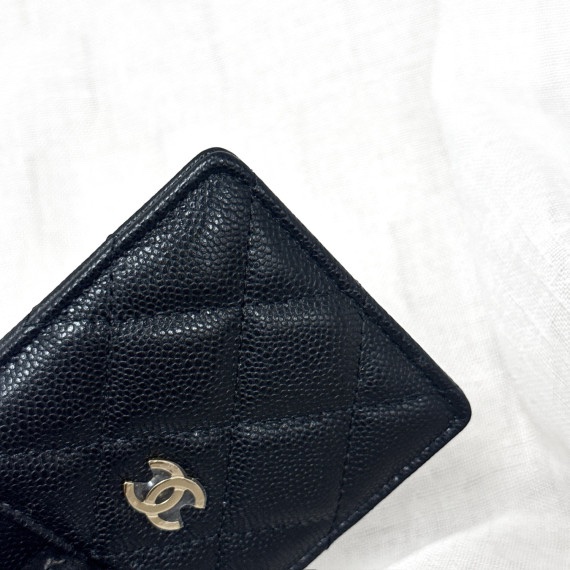 Chanel 金扣卡包-10