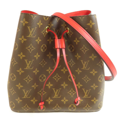 LOUIS VUITTON Monogram Neo Noe Bucket Bag金扣肩背袋Coquelicot
