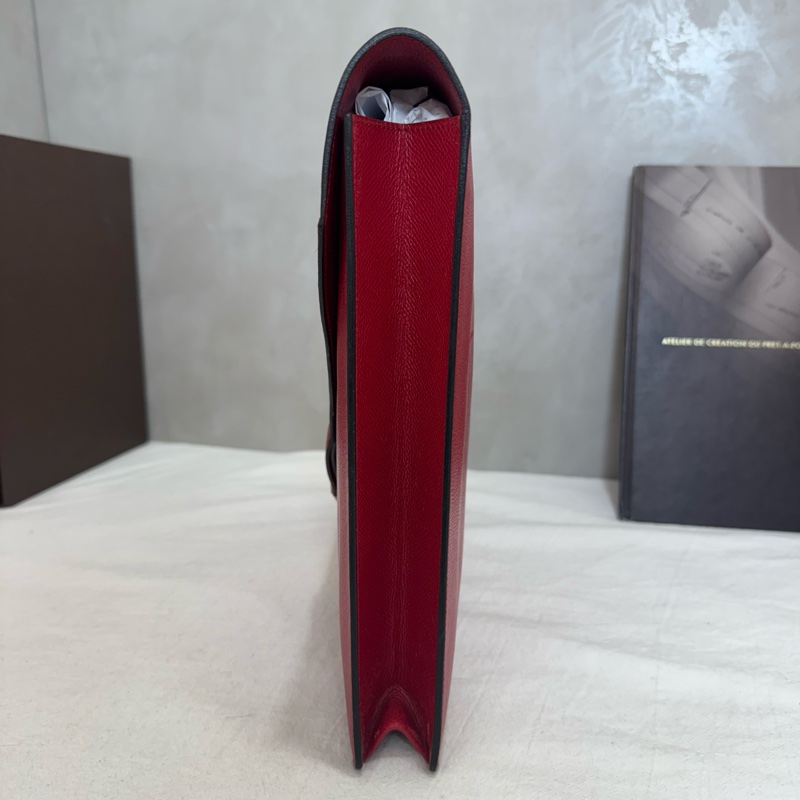 Hermès 紅色手提公事包-6
