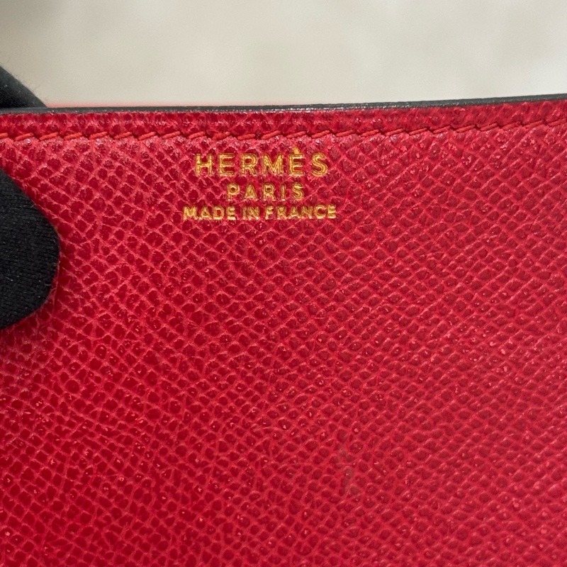 Hermès 紅色手提公事包-14