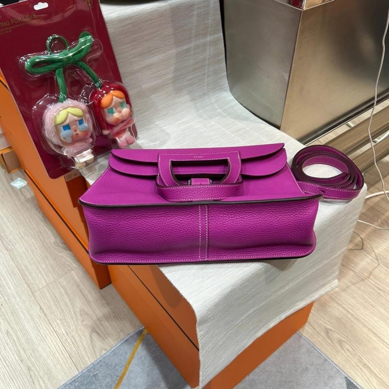Hermes Halzan 31,STAMP C ,玉蘭粉-2