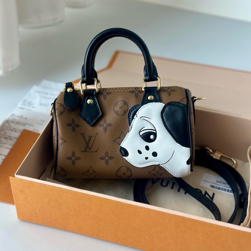 LV  speedy nano老花小狗包 超難買~-0