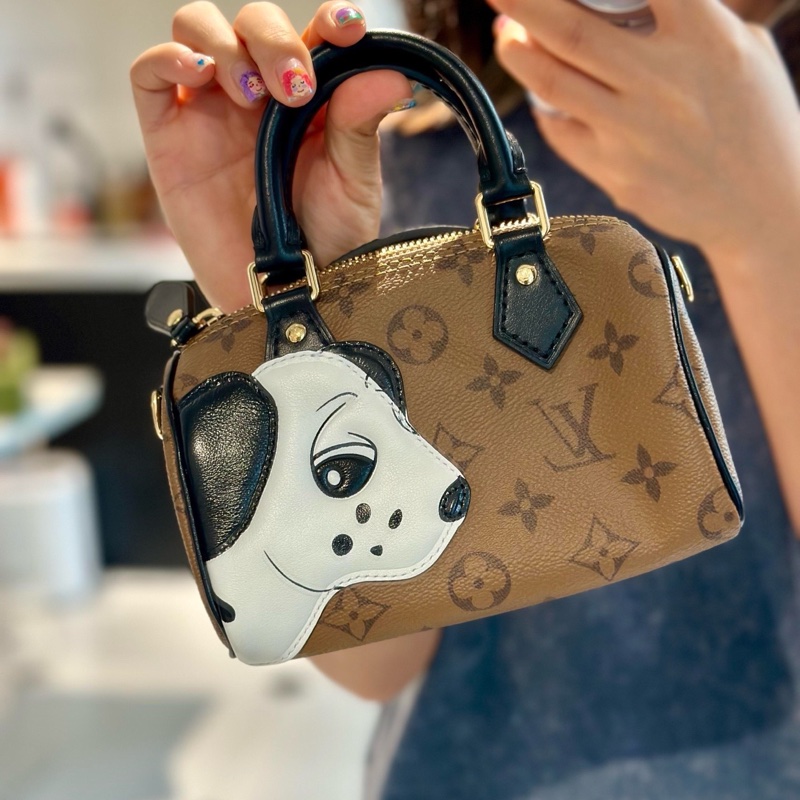 LV  speedy nano老花小狗包 超難買~-8