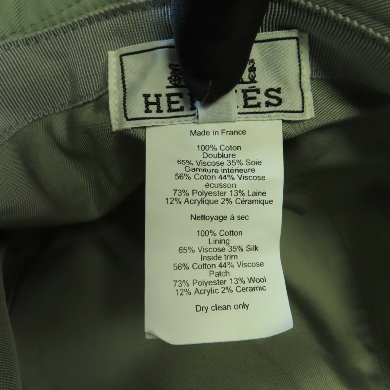 HERMES 棉質Harper H Sellier Bucket Hat帽子-8