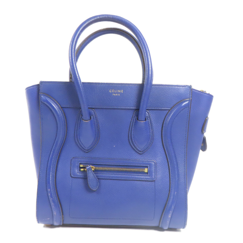 CELINE 牛皮皮革Micro Luggage金扣肩背袋-0