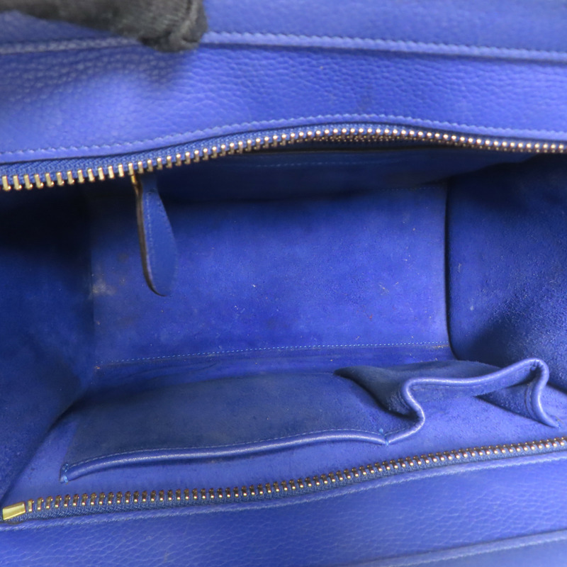 CELINE 牛皮皮革Micro Luggage金扣肩背袋-4