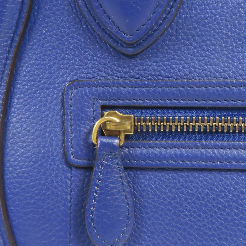 CELINE 牛皮皮革Micro Luggage金扣肩背袋-9