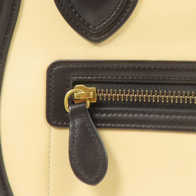 CELINE 牛皮皮革Micro Luggage金扣手挽袋-9
