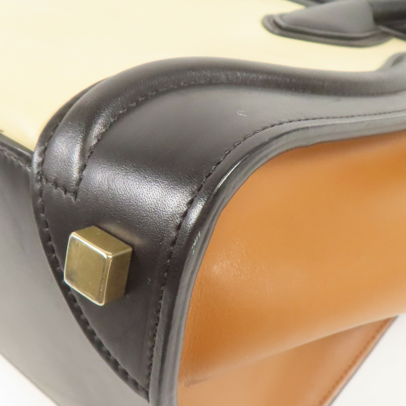 CELINE 牛皮皮革Micro Luggage金扣手挽袋-14