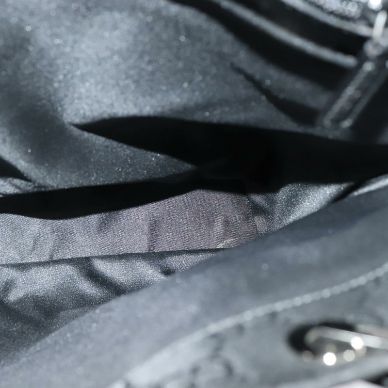 【日本直送】GUCCI 竹節 GG 帆布手提包 尼龍 黑色 銀色 正品 124205-20