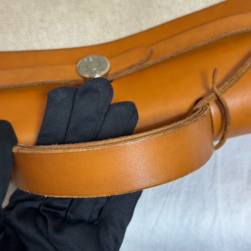 Hermès 帆布焦糖雙肩包-24