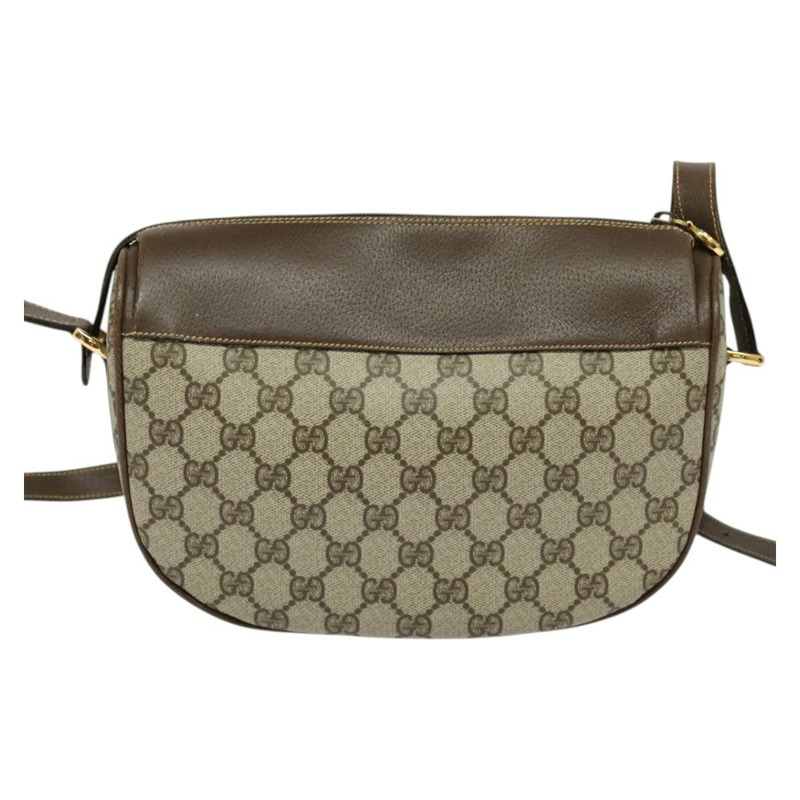 【日本直送】GUCCI GG Supreme 織帶雪莉線包 PVC 米金色 001 58 0918 正品 BD1998-1