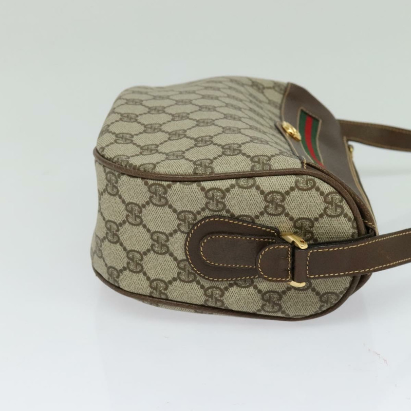 【日本直送】GUCCI GG Supreme 織帶雪莉線包 PVC 米金色 001 58 0918 正品 BD1998-3