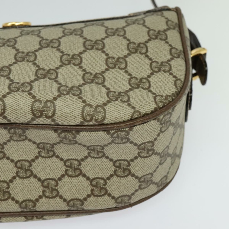 【日本直送】GUCCI GG Supreme 織帶雪莉線包 PVC 米金色 001 58 0918 正品 BD1998-13