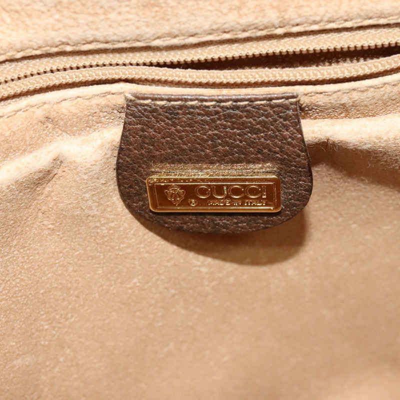【日本直送】GUCCI GG Supreme 織帶雪莉線包 PVC 米金色 001 58 0918 正品 BD1998-17