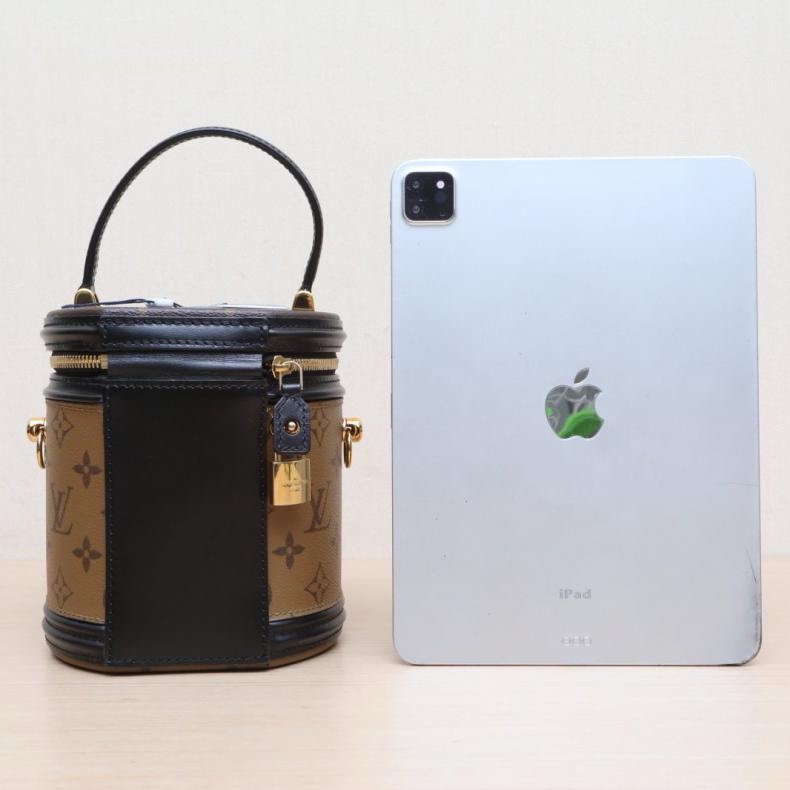 LOUIS VUITTON(路易威登) CANNES 圓桶包 拼色 PVC 晶片 2020 老花-2