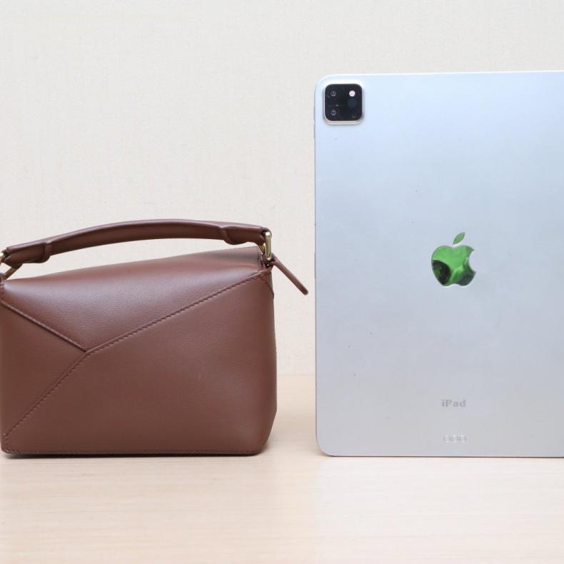 LOEWE(羅意威) Puzzle 18 幾何包 迷你 MINI 棕色-2
