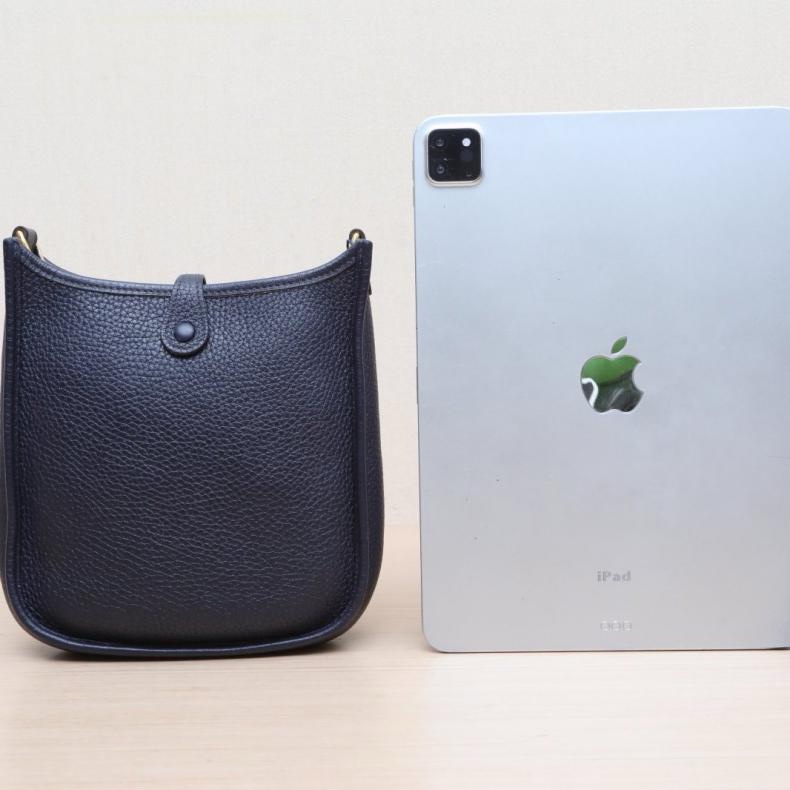 HERMES(愛馬仕) Evelyne Mini 16 2Z午夜藍 TC皮 Y刻 金扣-2