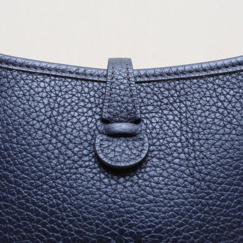HERMES(愛馬仕) Evelyne Mini 16 2Z午夜藍 TC皮 Y刻 金扣-5