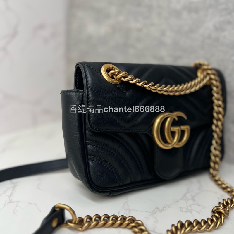 （已售出）💗香緹國際精品💗 Gucci 馬蒙鏈帶包-3